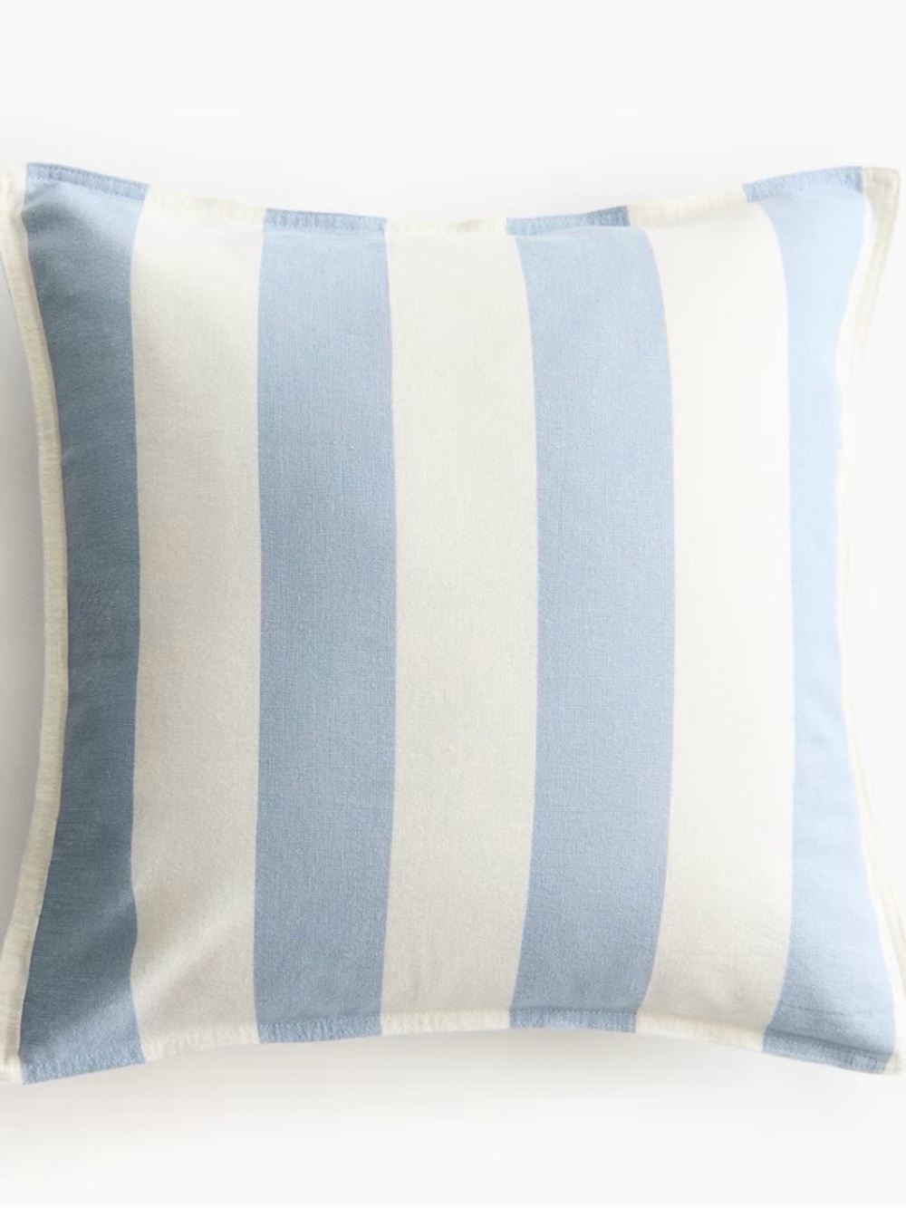 H&M Blue and White Striped Throw Pillow covers, quantity 2.